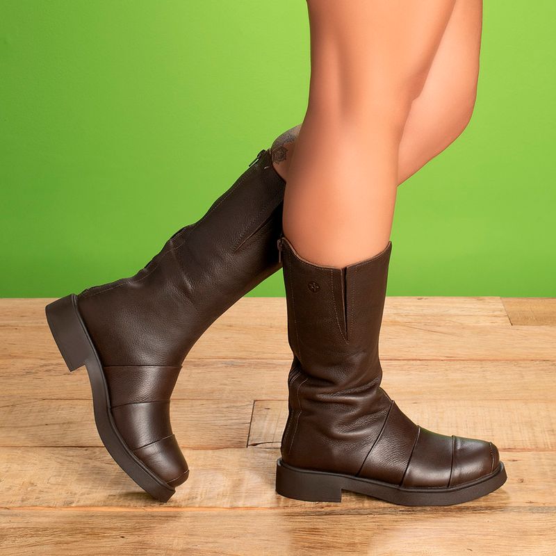 Laranja_Lima_Shoes_Sapatos_Femininos__-Bota---Cano-Longo-Salto-de-2-cm-em-Couro-Cafe---Codigo---156110_9