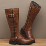 Laranja_Lima_Shoes_Sapatos_Femininos__-Bota---Cano-Longo-Salto-de-2-cm-em-Couro-Marrom---Codigo---156111_4