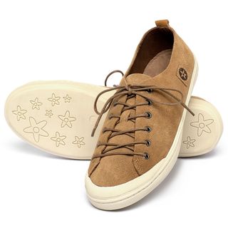 Tênis   Cano Baixo em Couro Amarelo - Codigo - 156075
