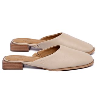 Sandália   Laranja Lima Shoes Classic Salto de 3 cm em Couro Nude - Codigo - 157064