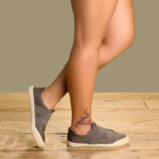 Tênis   Cano Baixo em Couro Musgo - Codigo - 156114