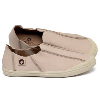 Tênis   Cano Baixo em Couro Nude - Codigo - 156081