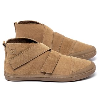 Tênis   Cano Alto em Couro Caramelo - Codigo - 156115