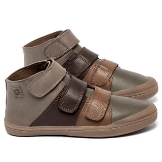 Tênis   Cano Alto em Couro Colorido - Codigo - 156116