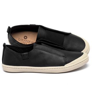 Tênis   Cano Baixo em Couro Preto - Codigo - 153093