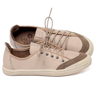 Tênis   Cano Baixo Salto de 5 cm em Couro Nude - Codigo - 156117