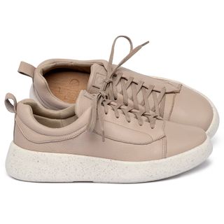 Tênis   Cano Baixo em Couro Nude - Codigo - 158024