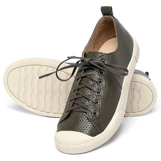 Tênis   Cano Baixo em Couro Musgo - Codigo - 148071