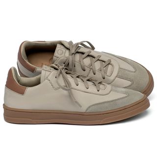 Tênis   Cano Baixo em Couro Off-White - Codigo - 158025