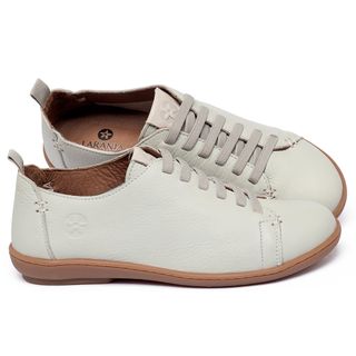 Tênis   Cano Baixo em Couro Off-White - Codigo - 139096