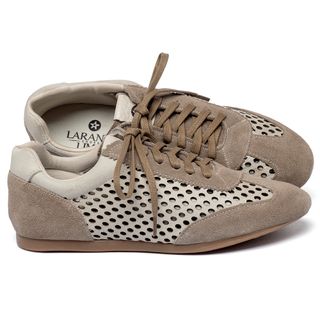 Tênis   Cano Baixo em Couro Off-White - Codigo - 160007