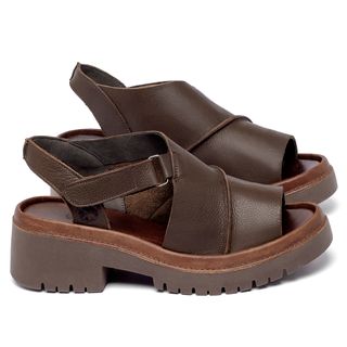 Sandália   Boho Salto de 5 cm Café - Codigo - 153063