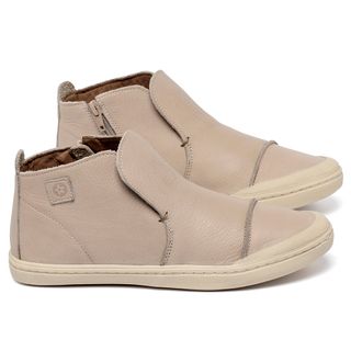 Tênis   Cano Alto em Couro Nude - Codigo - 156078