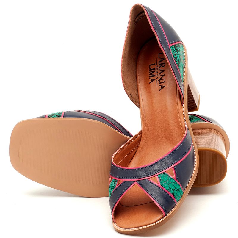 Laranja_Lima_Shoes_Sapatos_Femininos_Sandalia_Laranja_Lima_Shoes_Classic_Salto_de_6_cm_em_Material_Misto_Bicolor_-_Codigo_-_3489_2