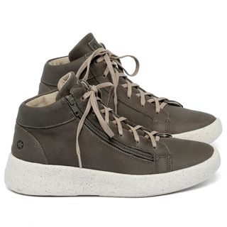Tênis   Cano Alto em Couro Cinza - Codigo - 158021