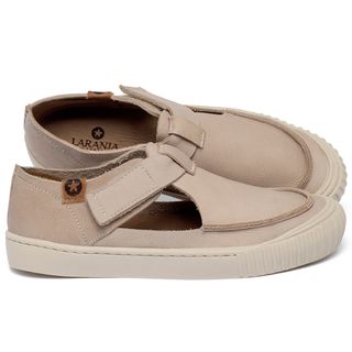 Tênis   Cano Baixo em Couro Nude - Codigo - 153044