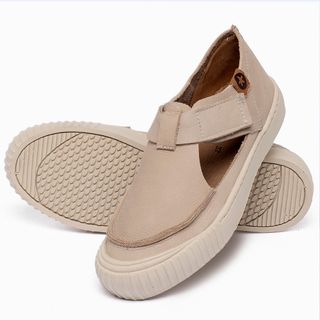 Tênis   Cano Baixo em Couro Nude - Codigo - 153044