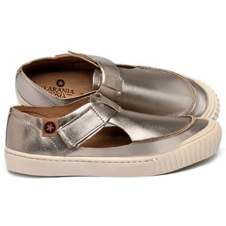 Tênis   Cano Baixo em Couro Metalizado - Codigo - 153044