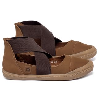 Tênis   Cano Alto em Couro Caramelo - Codigo - 156079