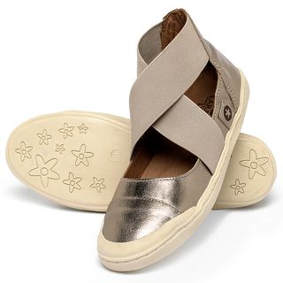 Tênis   Cano Alto em Couro Metalizado - Codigo - 156079