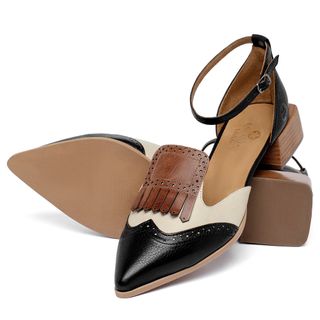 Scarpin   Bico Fino Salto de 3 cm em Couro Colorido - Codigo - 157087