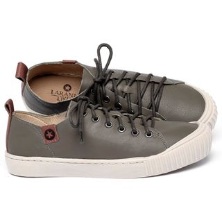 Tênis   Cano Baixo em Couro Musgo - Codigo - 153021