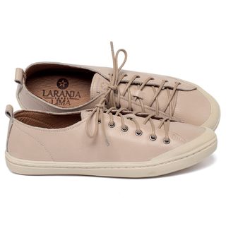 Tênis   Cano Baixo em Couro Nude - Codigo - 156075