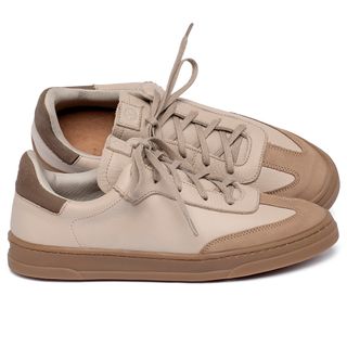 Tênis   Cano Baixo em Couro Nude - Codigo - 158025
