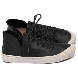 Tênis   Cano Alto em Couro Preto - Codigo - 153022