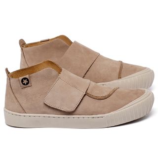 Tênis   Cano Alto em Couro Nude - Codigo - 153048