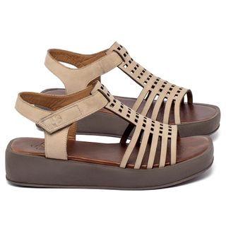 Sandália   Boho Salto de 4 cm Nude - Codigo - 157096