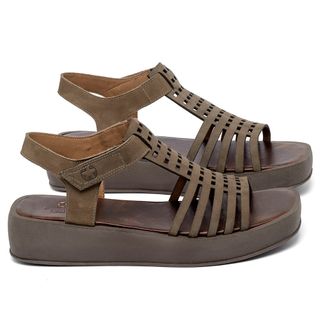 Sandália   Boho Salto de 4 cm Cinza - Codigo - 157096