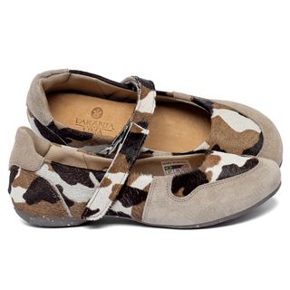 Sapatilha   Bico Redondo em Couro Colorido - Codigo - 158032