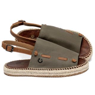 Papete em Couro Musgo - Codigo - 9633