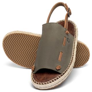 Papete em Couro Musgo - Codigo - 9633