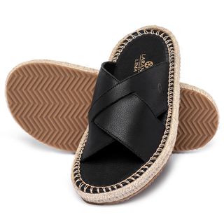 Papete em Couro Preto - Codigo - 9651