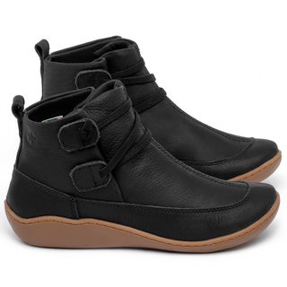 Tênis   Cano Alto em Couro Preto - Codigo - 139029