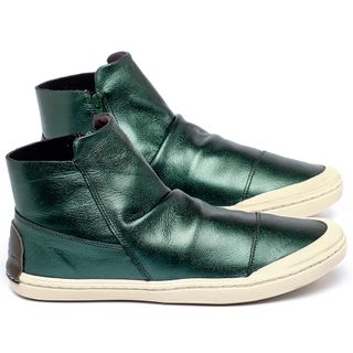 Tênis   Cano Alto em Couro Metalizado - Codigo - 141189