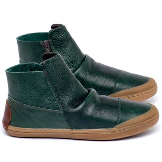 Tênis   Cano Alto em Couro Verde - Codigo - 141189