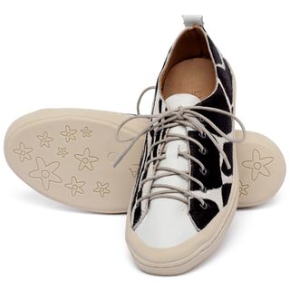 Tênis   Cano Baixo em Couro Zebra - Codigo - 141199