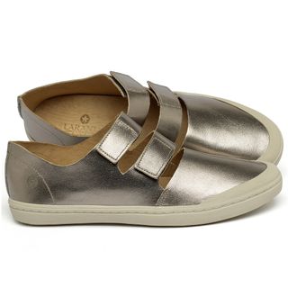 Tênis   Cano Baixo em Couro Metalizado - Codigo - 141390