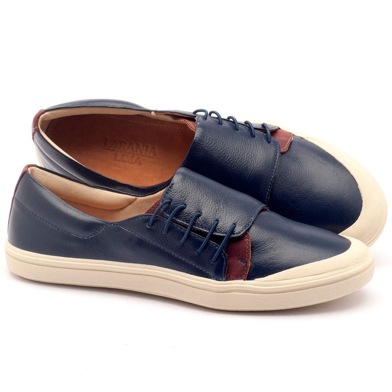 Laranja_Lima_Shoes_Sapatos_Femininos_Tenis_Cano_Baixo_em_Couro_Azul_-_Codigo_-_56095_1