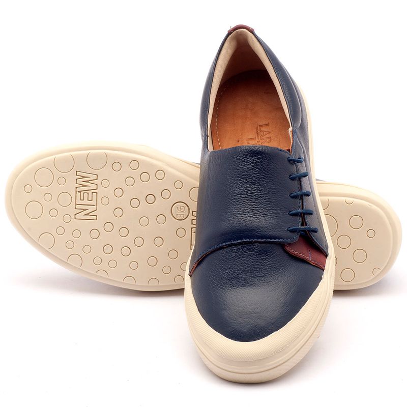 Laranja_Lima_Shoes_Sapatos_Femininos_Tenis_Cano_Baixo_em_Couro_Azul_-_Codigo_-_56095_2