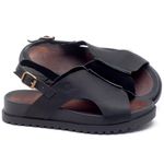 Laranja_Lima_Shoes_Sapatos_Femininos_Sandalia_Rasteira_Flat_em_Couro_Preto_-_Codigo_-_56191_1