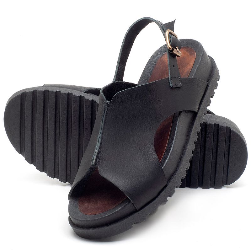 Laranja_Lima_Shoes_Sapatos_Femininos_Sandalia_Rasteira_Flat_em_Couro_Preto_-_Codigo_-_56191_2