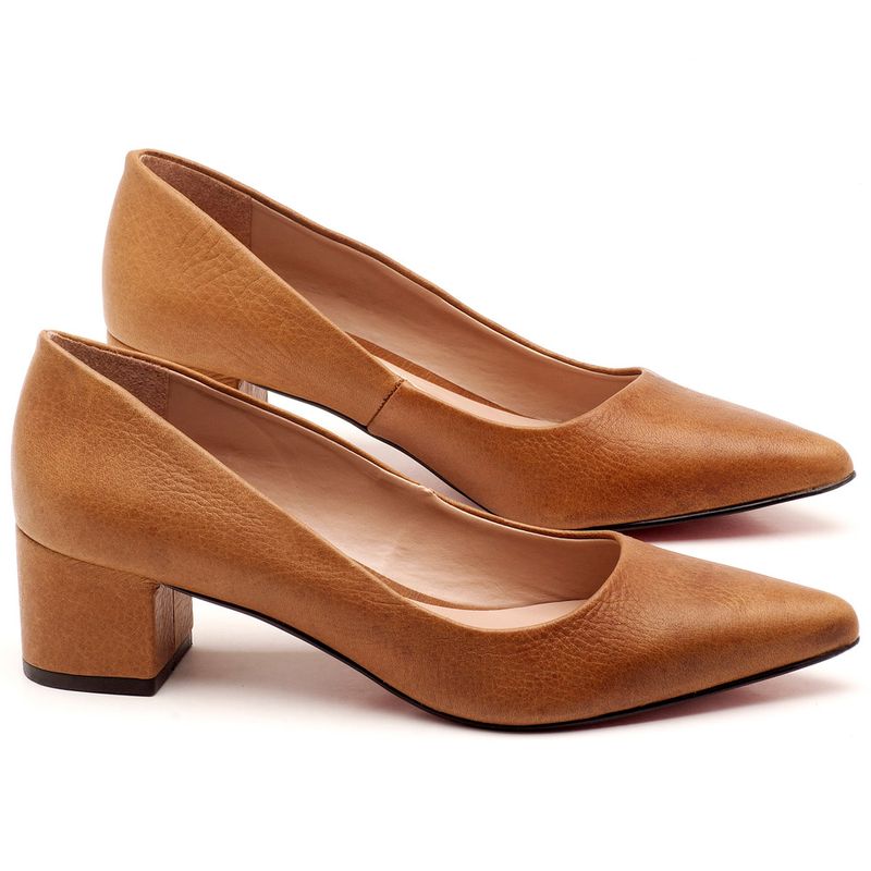 Laranja_Lima_Shoes_Sapatos_Femininos_Scarpin_Salto_Medio_de_5_cm_em_Material_Misto_Caramelo_-_Codigo_-_9437_1