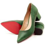 Laranja_Lima_Shoes_Sapatos_Femininos_Scarpin_Salto_Medio_de_5_cm_em_Material_Misto_Verde_-_Codigo_-_9437_2