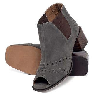 Sandália   Laranja Lima Shoes Classic Salto de 6 cm em Couro Azul - Codigo - 157124