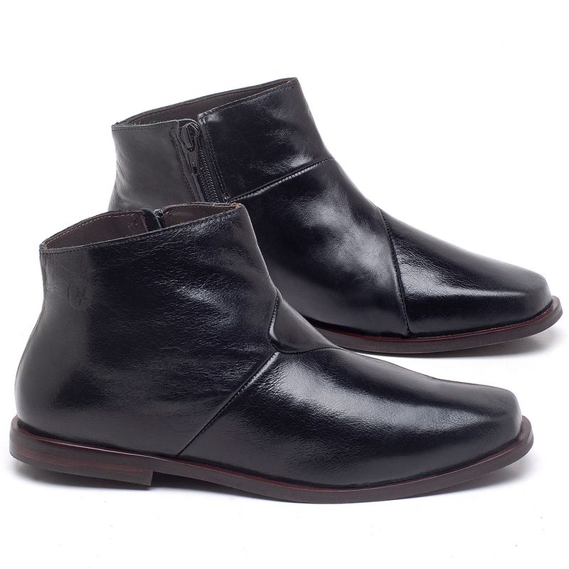Laranja_Lima_Shoes_Sapatos_Femininos_Bota_Cano_Curto_em_Couro_Preto_-_Codigo_-_136093_1