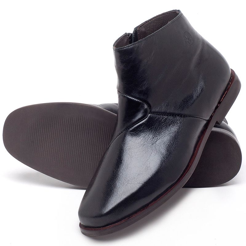 Laranja_Lima_Shoes_Sapatos_Femininos_Bota_Cano_Curto_em_Couro_Preto_-_Codigo_-_136093_2